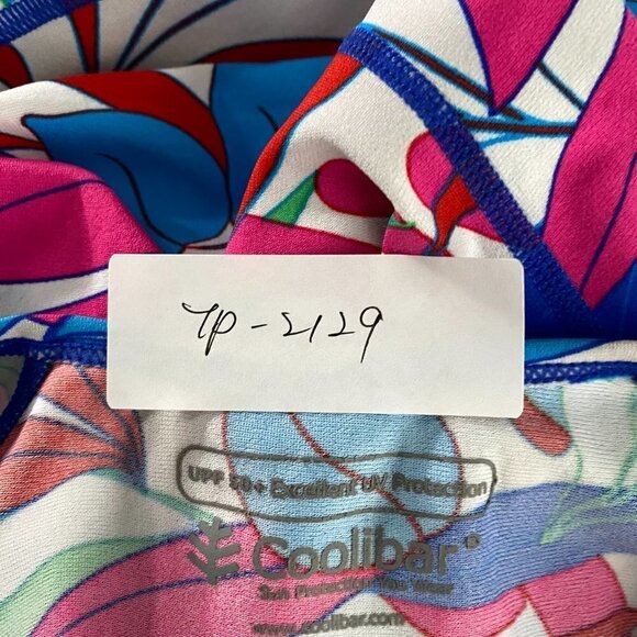 Coolibar Swim Shirt Small Hightide Long Sleeve UPF‎ 50+ Leaves Print TP-2129 - Picture 2 of 9